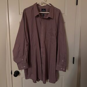 Men’s Stafford Long Sleeve Dresss Shirt Size 4XL. Excellent used condition.